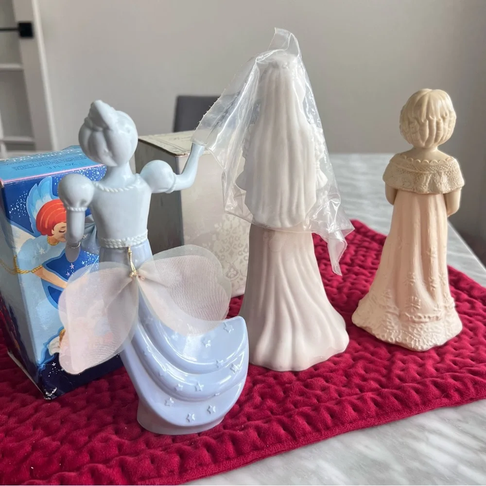 Vintage AVON Glass + Plastic Figurine Bottles - 7”-8”